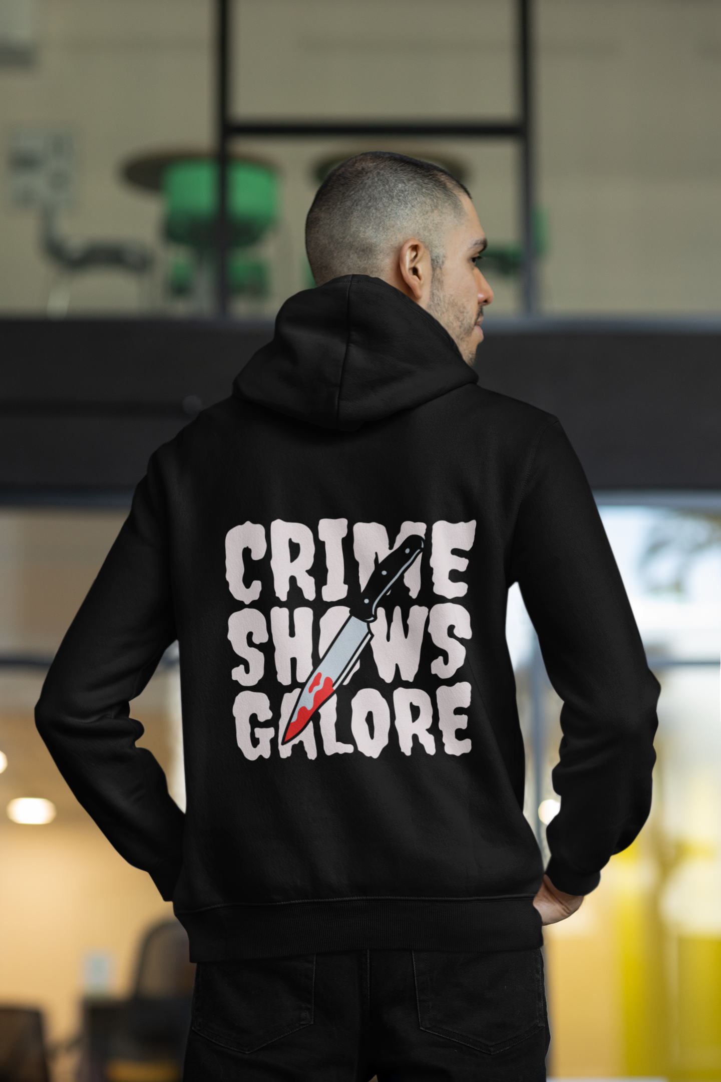Crime Shows Galore Black Hoodie