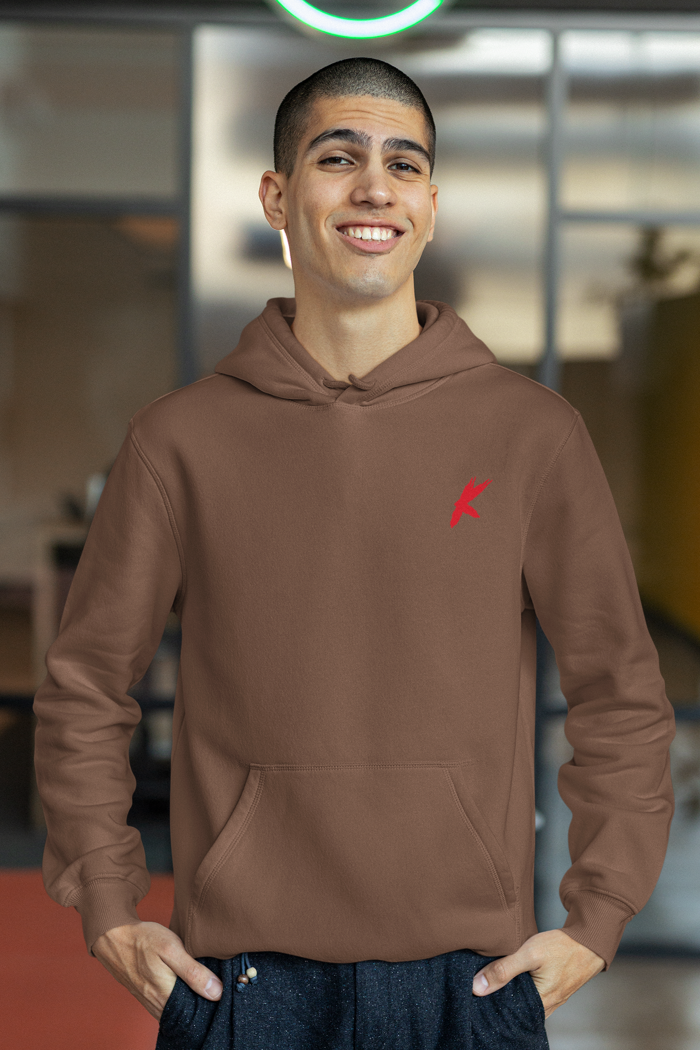 Crime Shows Galore Brown Hoodie