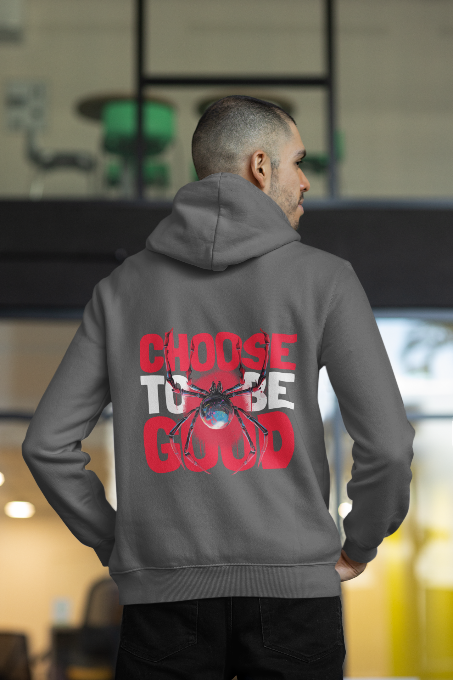 Choose to be Good Grey Hoodie