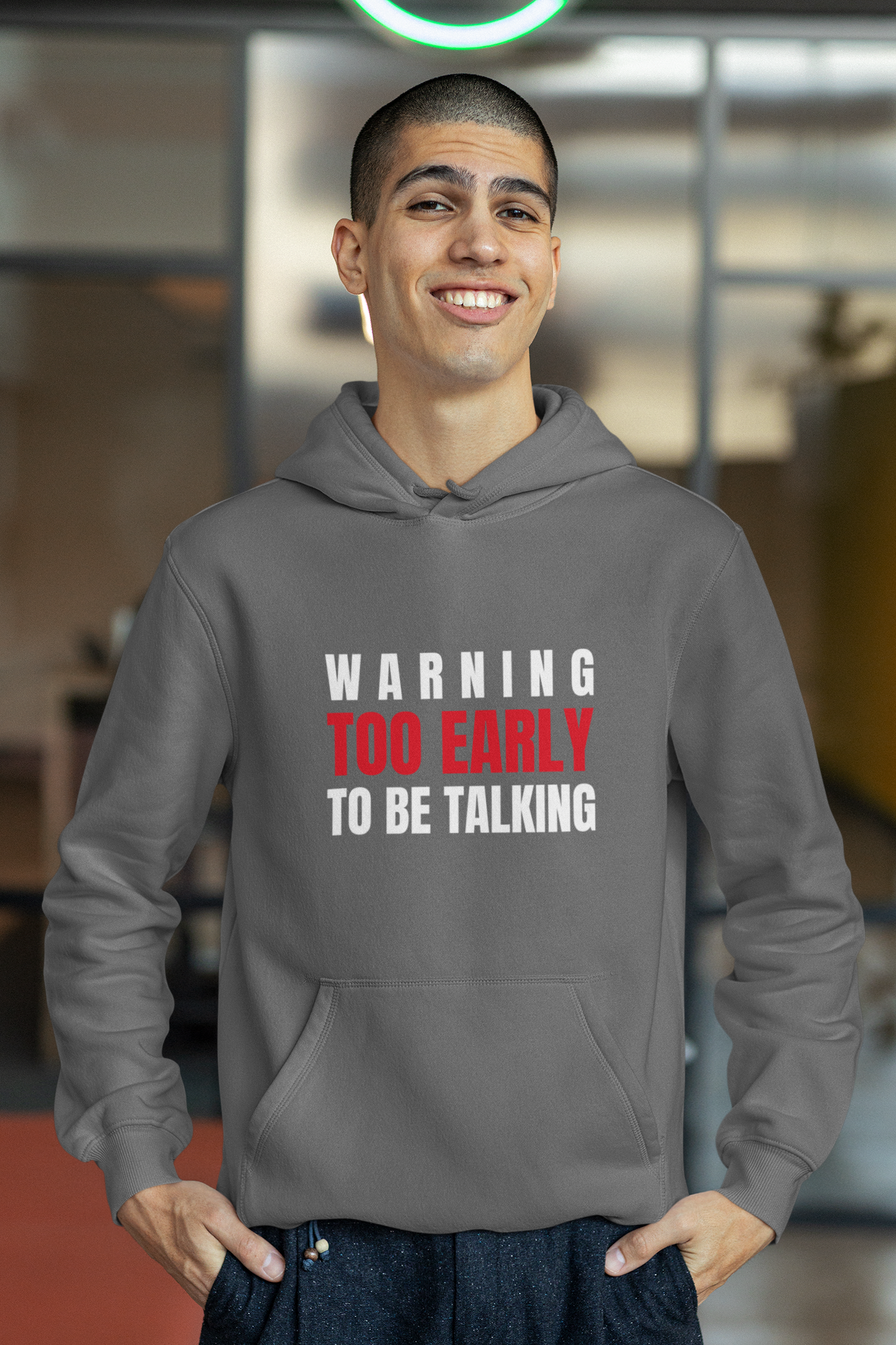 warning-too-early-to-be-talking-grey-hoodie