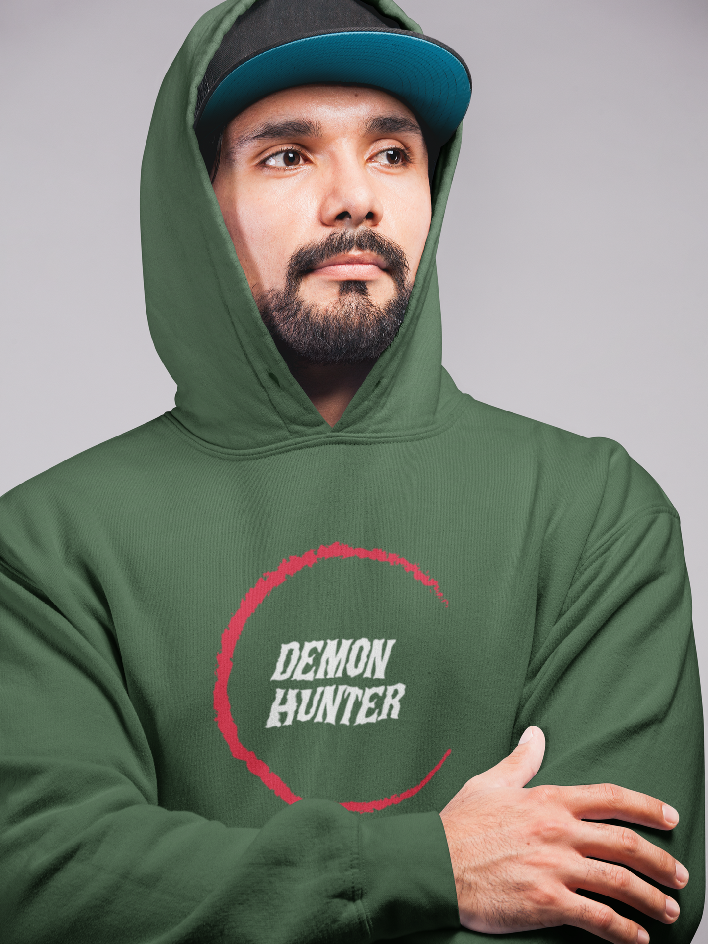 Demon Hunter Green Men's Hoodie