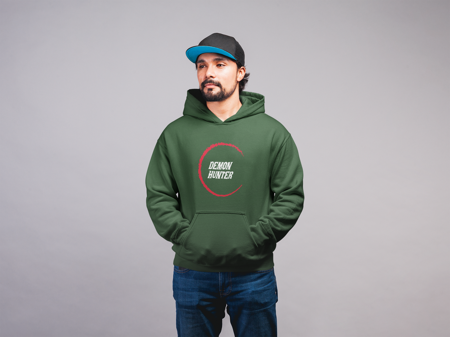 Demon Hunter Green Men's Hoodie