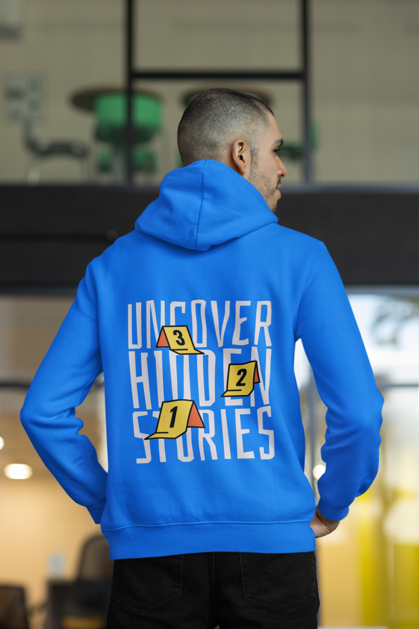 Uncover Hidden Stories Blue Hoodie