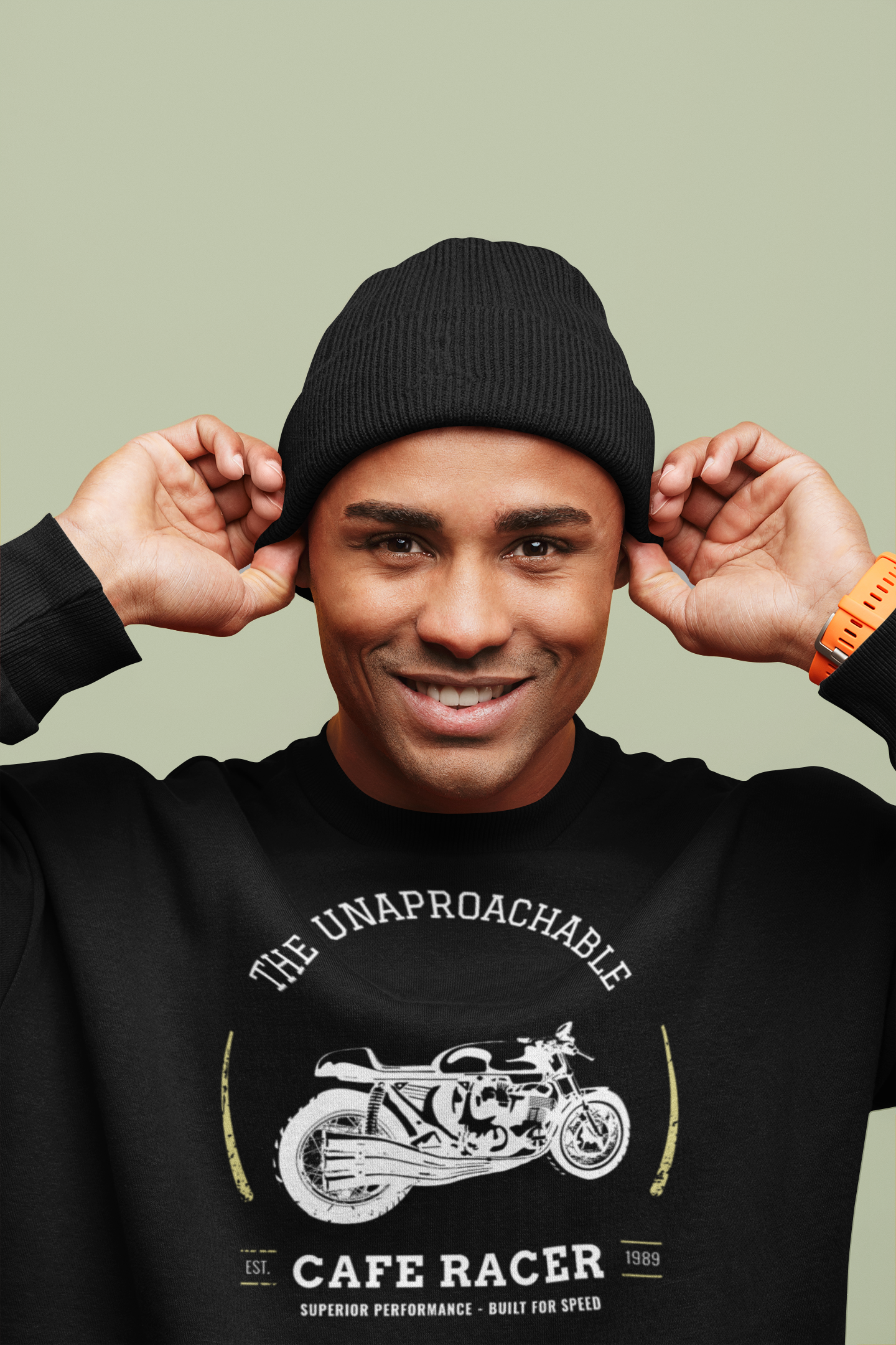 Cafe Racer Black Sweatshirts