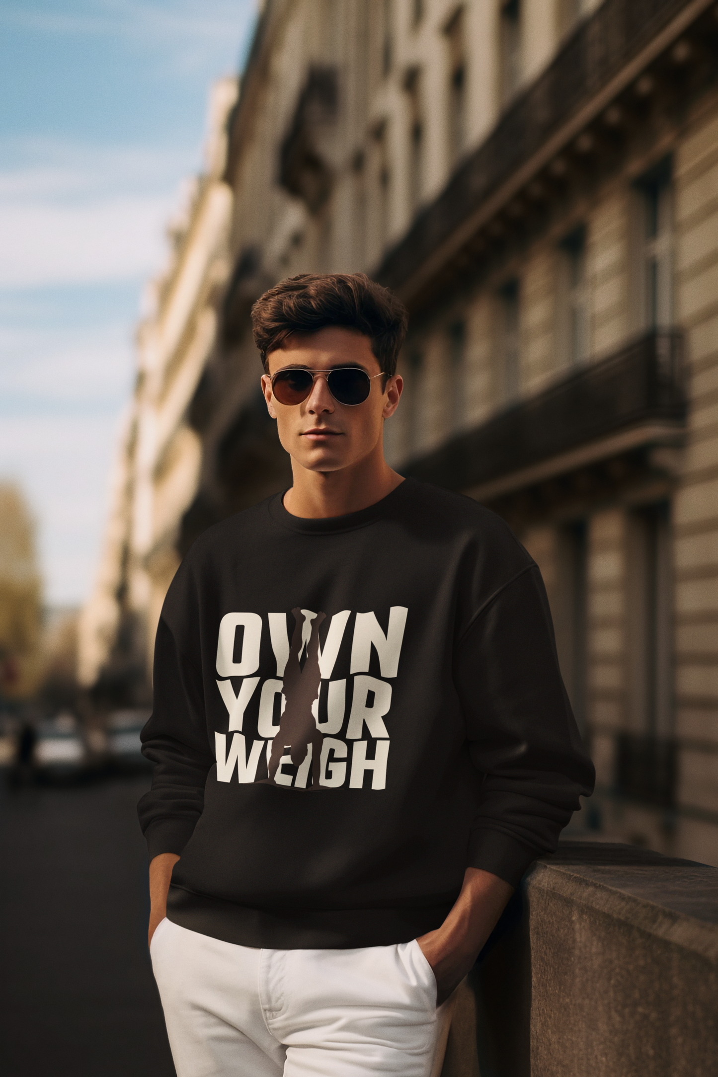 Own Your Weigh Men's Black Sweatshirt