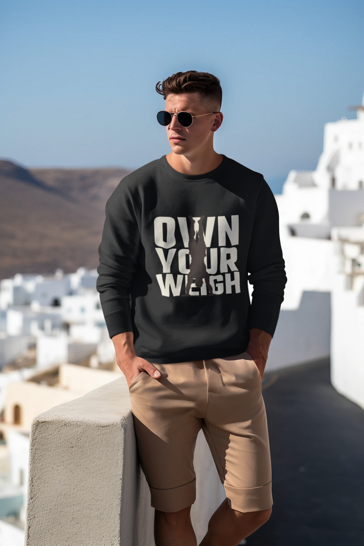 Own Your Weigh Men's Black Sweatshirt