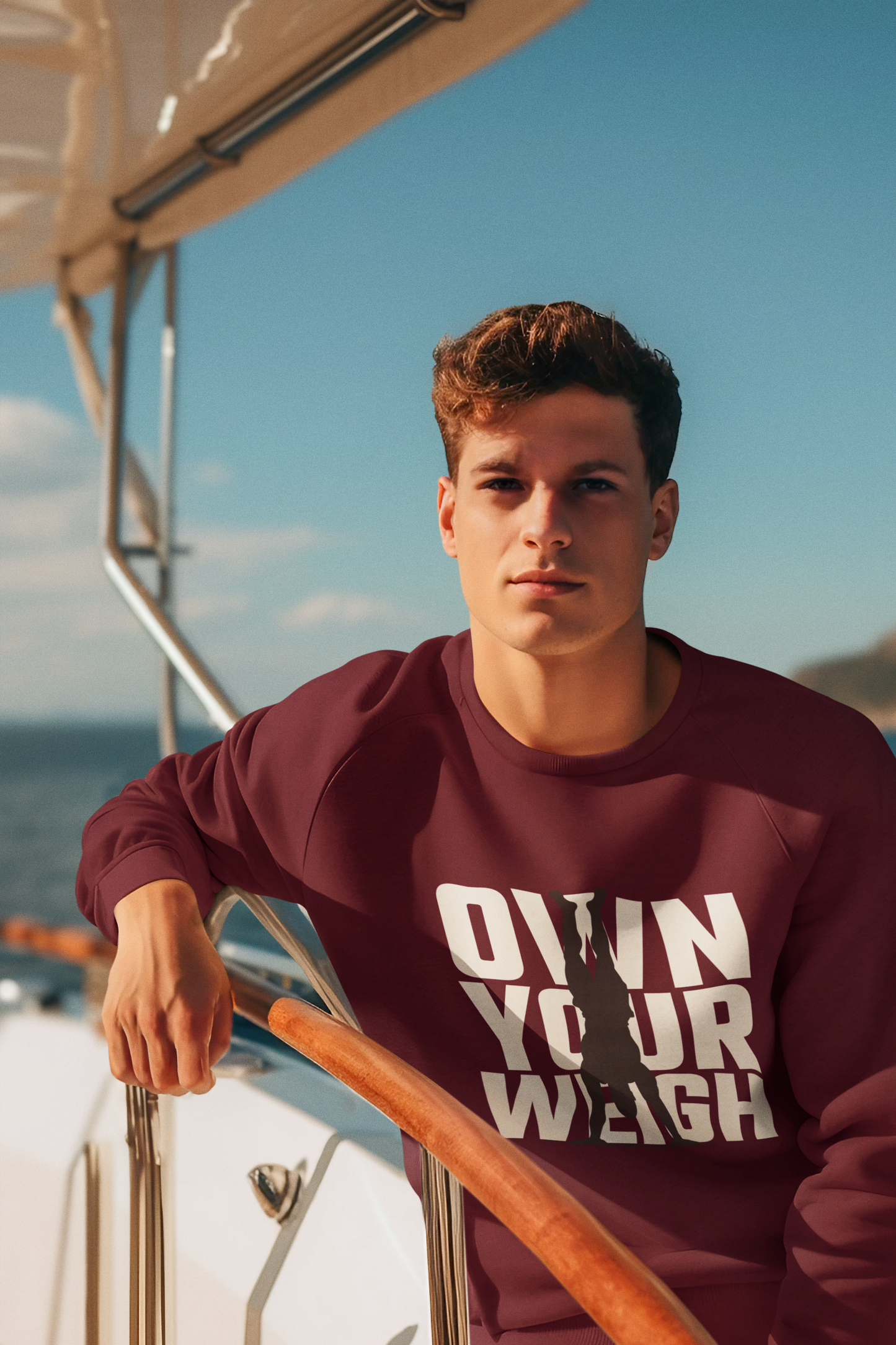 Own Your Weigh Men's Maroon Sweatshirt