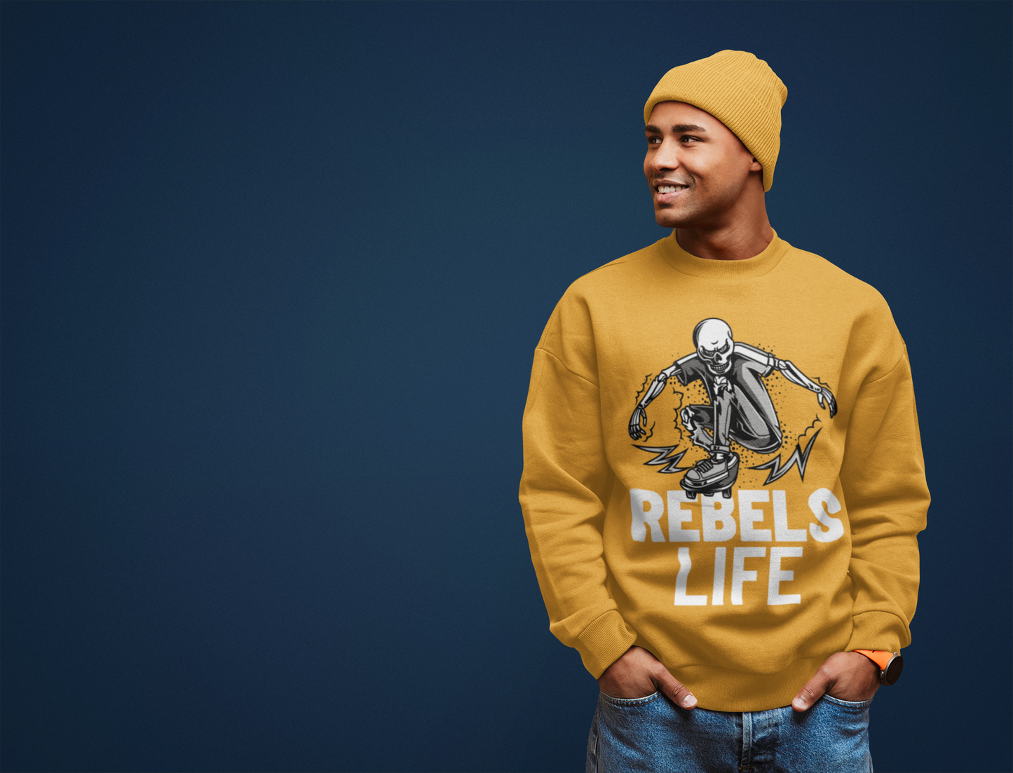 rebels-life-Mustard-Yellow-sweatshirts