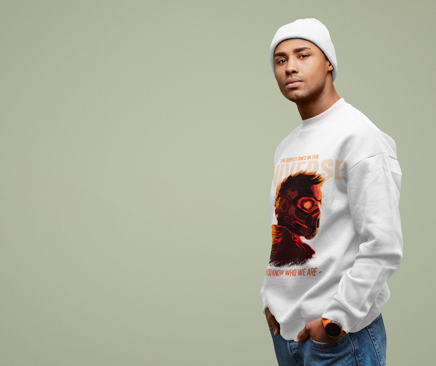 Universe White Sweatshirts