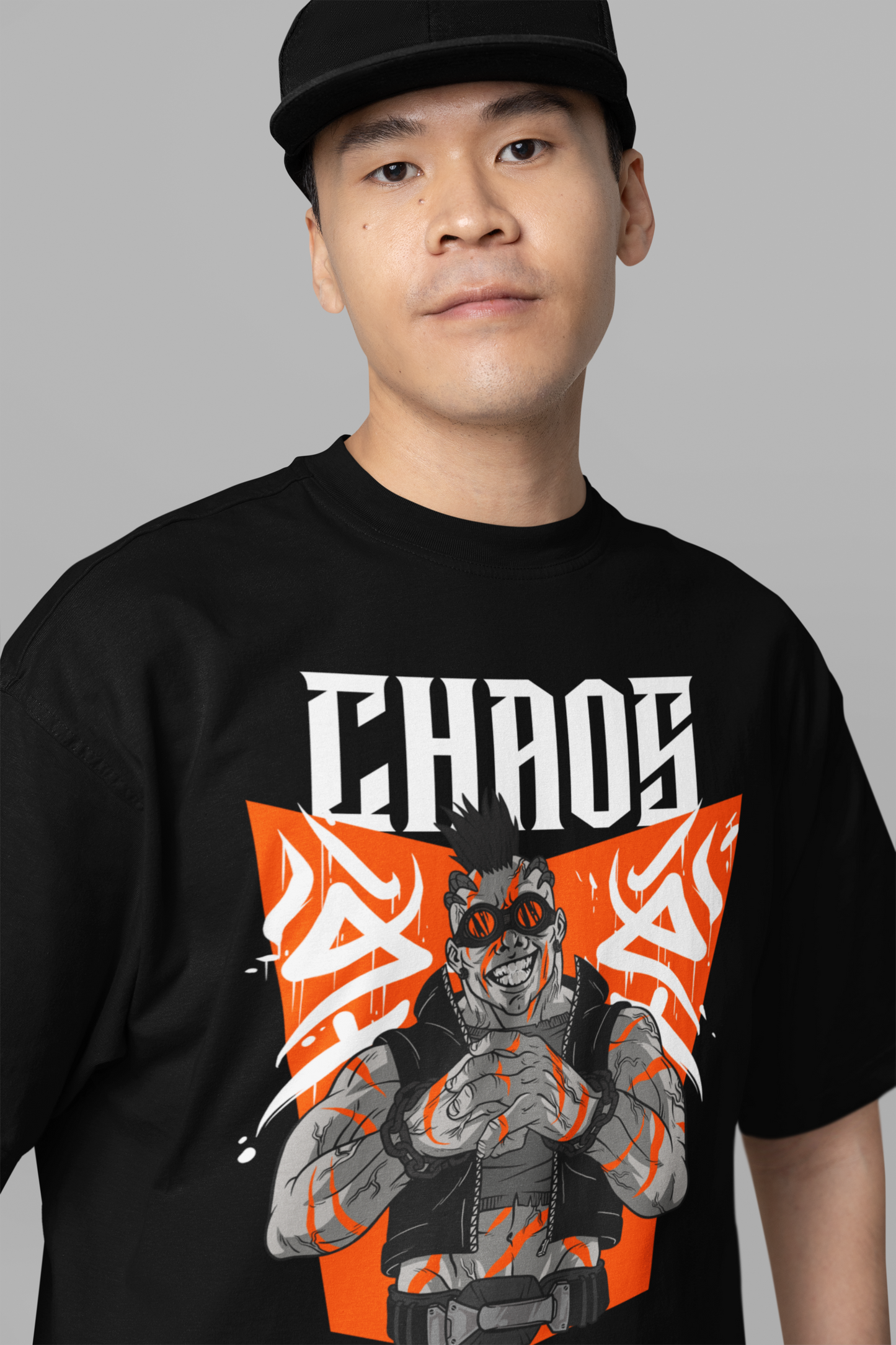 Black Chaos Oversized T-Shirt