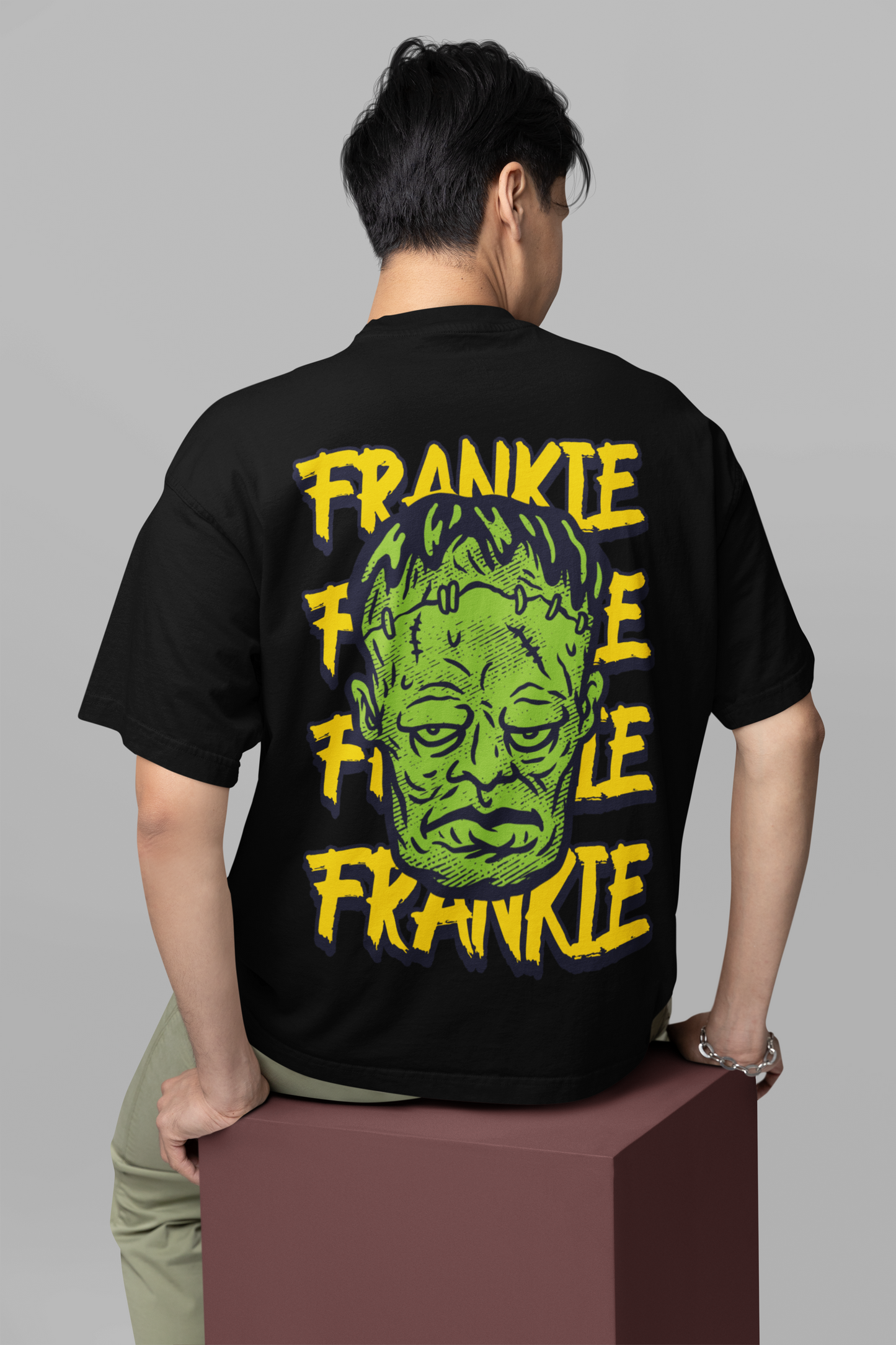 Frankie Black Oversized T-Shirt