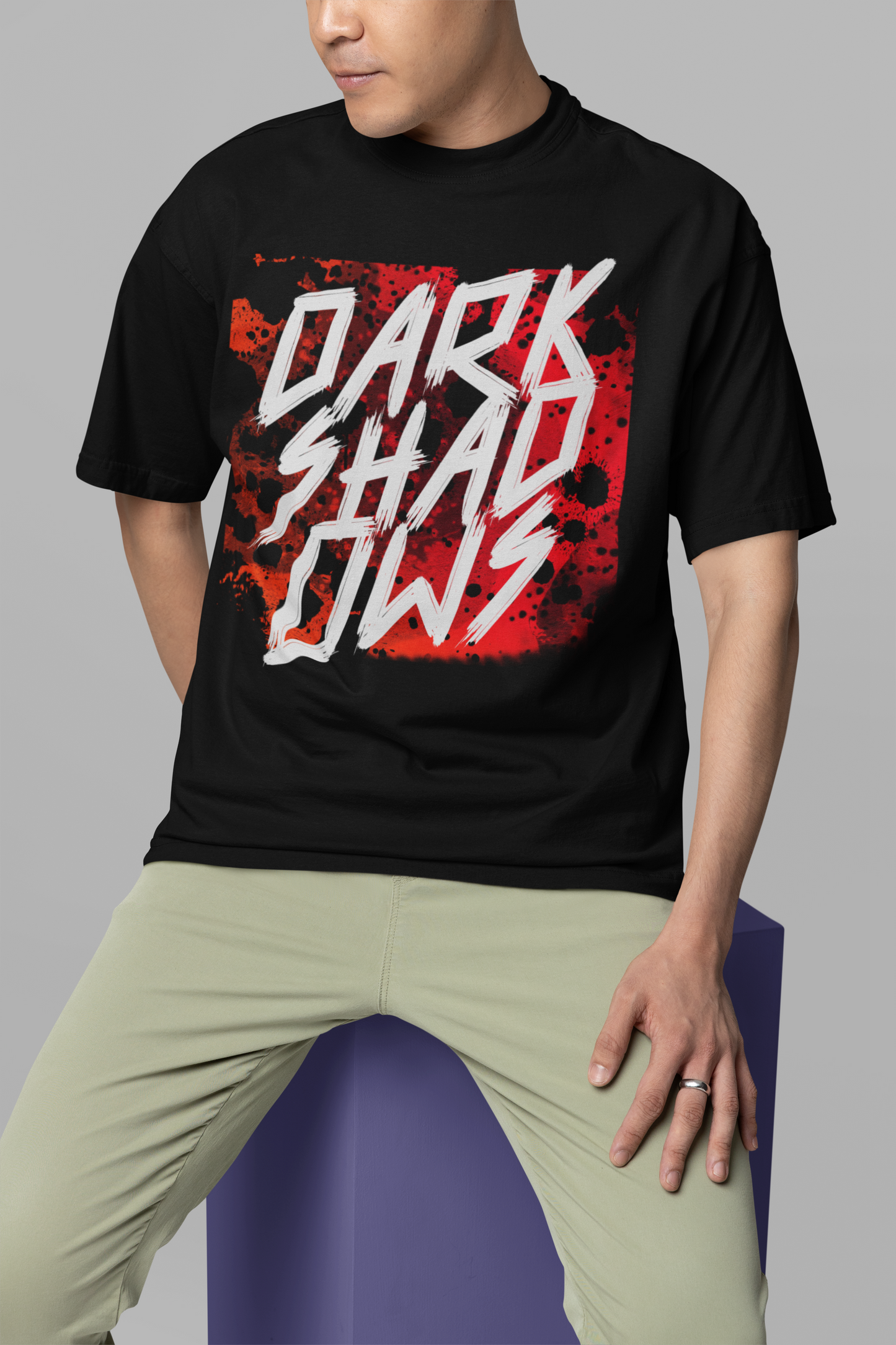 Dark Shadows Black Oversized T-Shirt