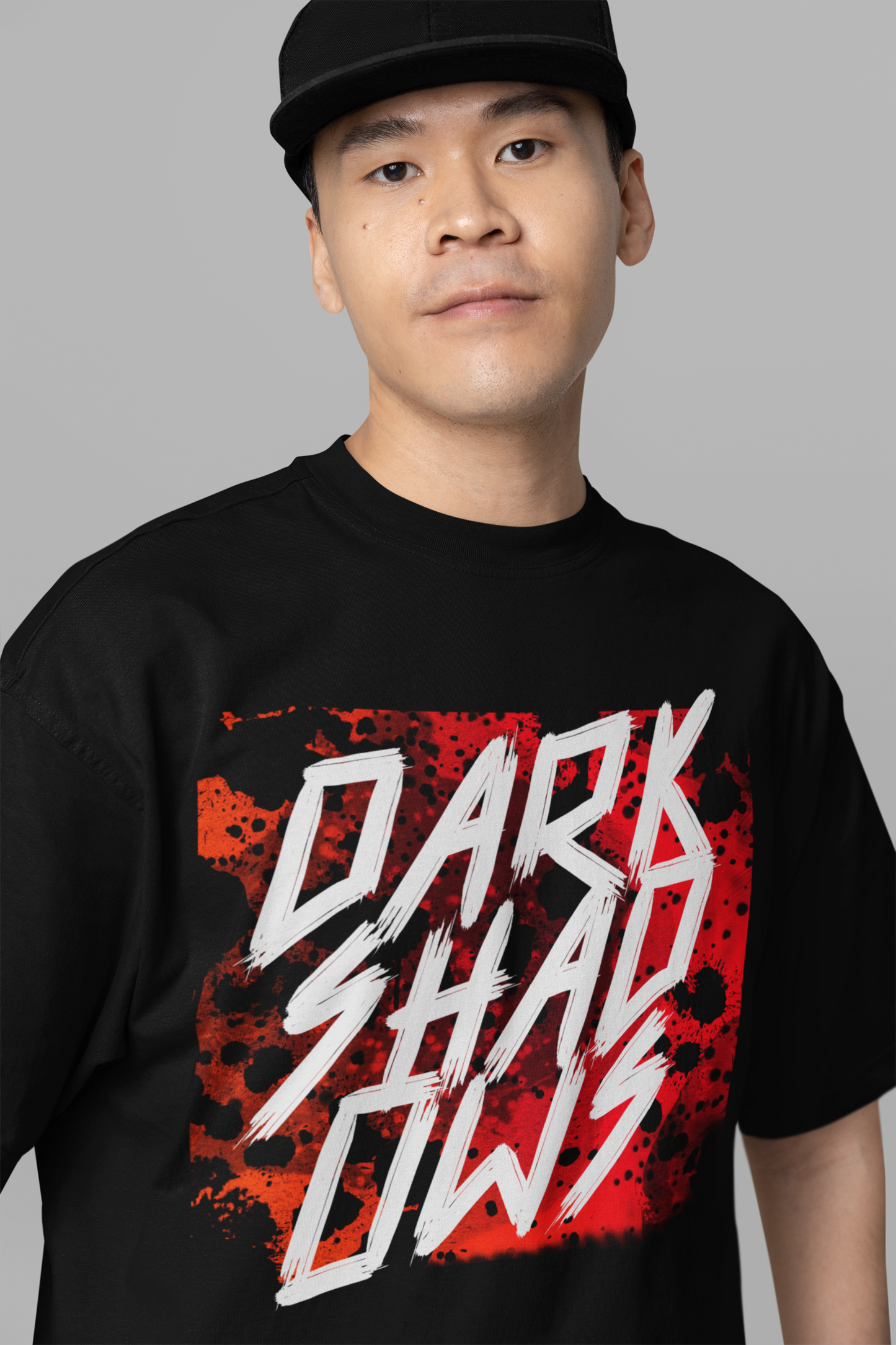 Dark Shadows Black Oversized T-Shirt