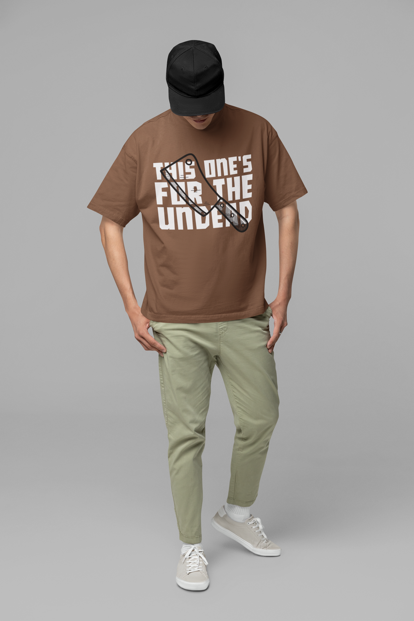 The Ones for the Undead Brown Oversized T-Shirt