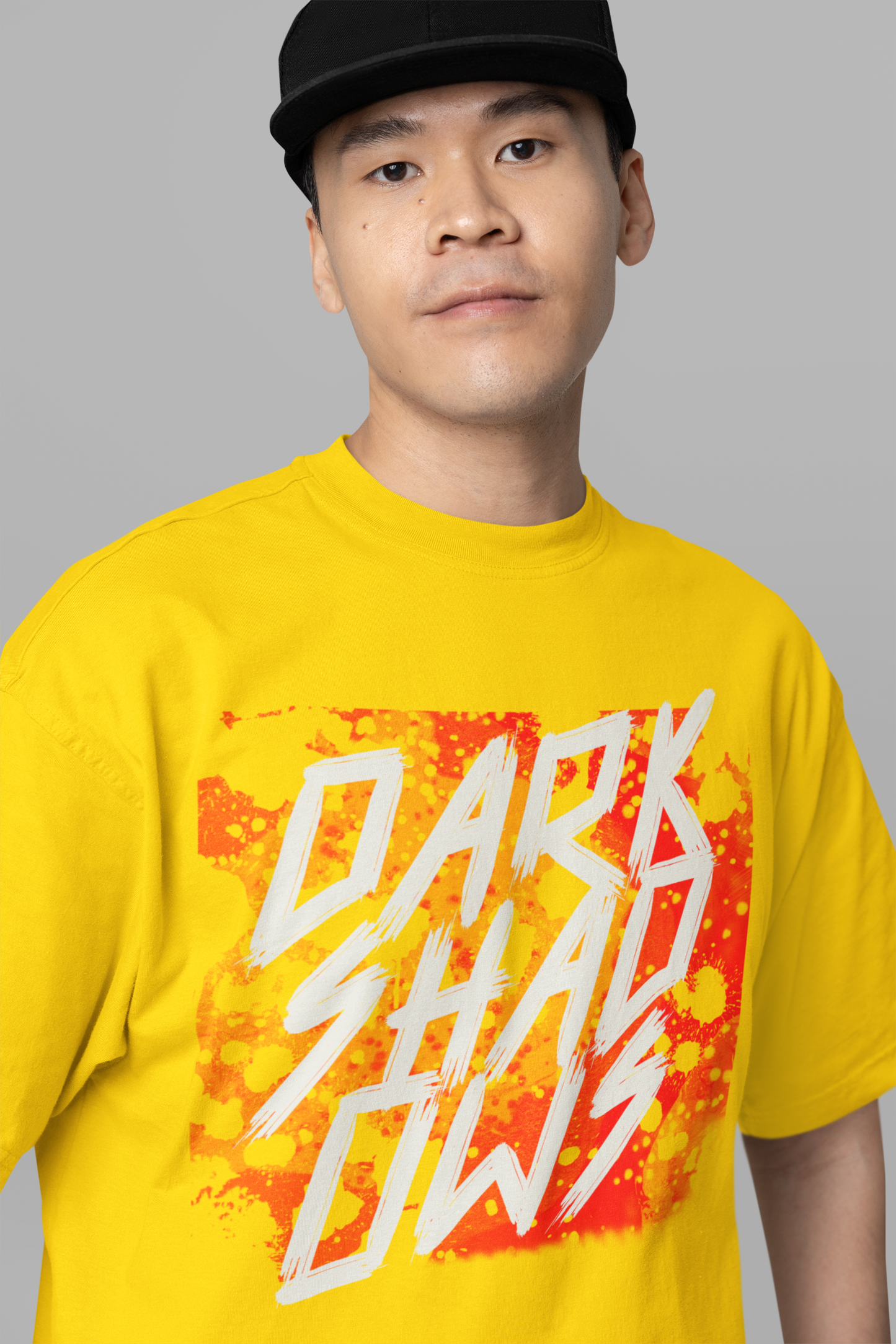 Dark Shadows Yellow Oversized T-Shirt