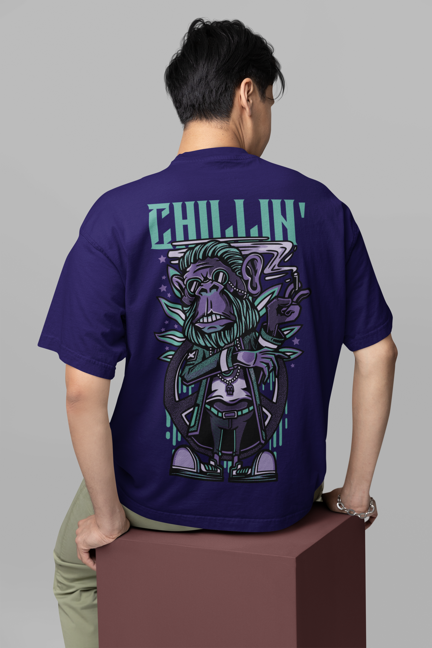 Blue Chillin Oversized T-Shirt