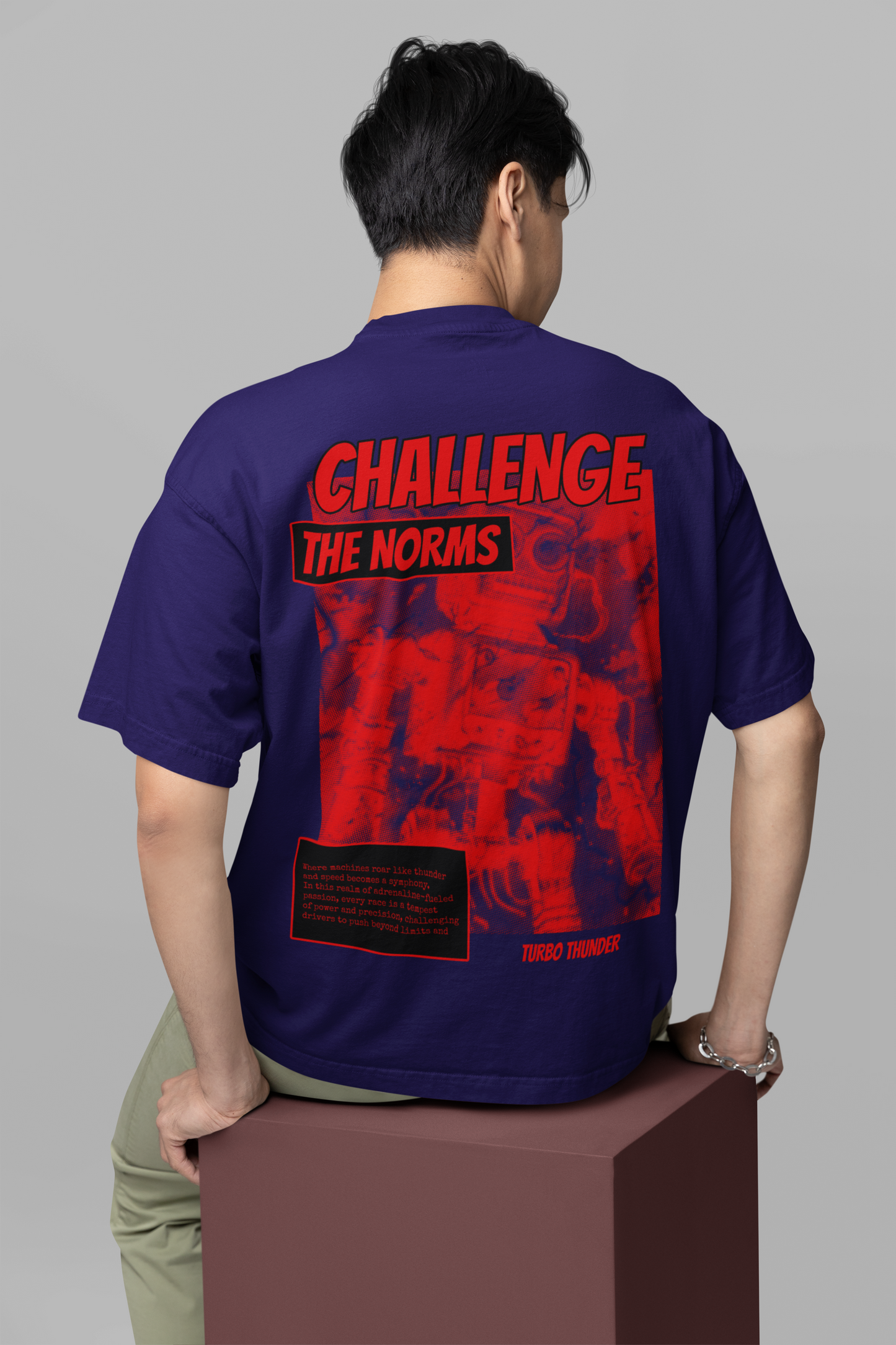 Blue Challenge The Norms Oversized T-Shirt