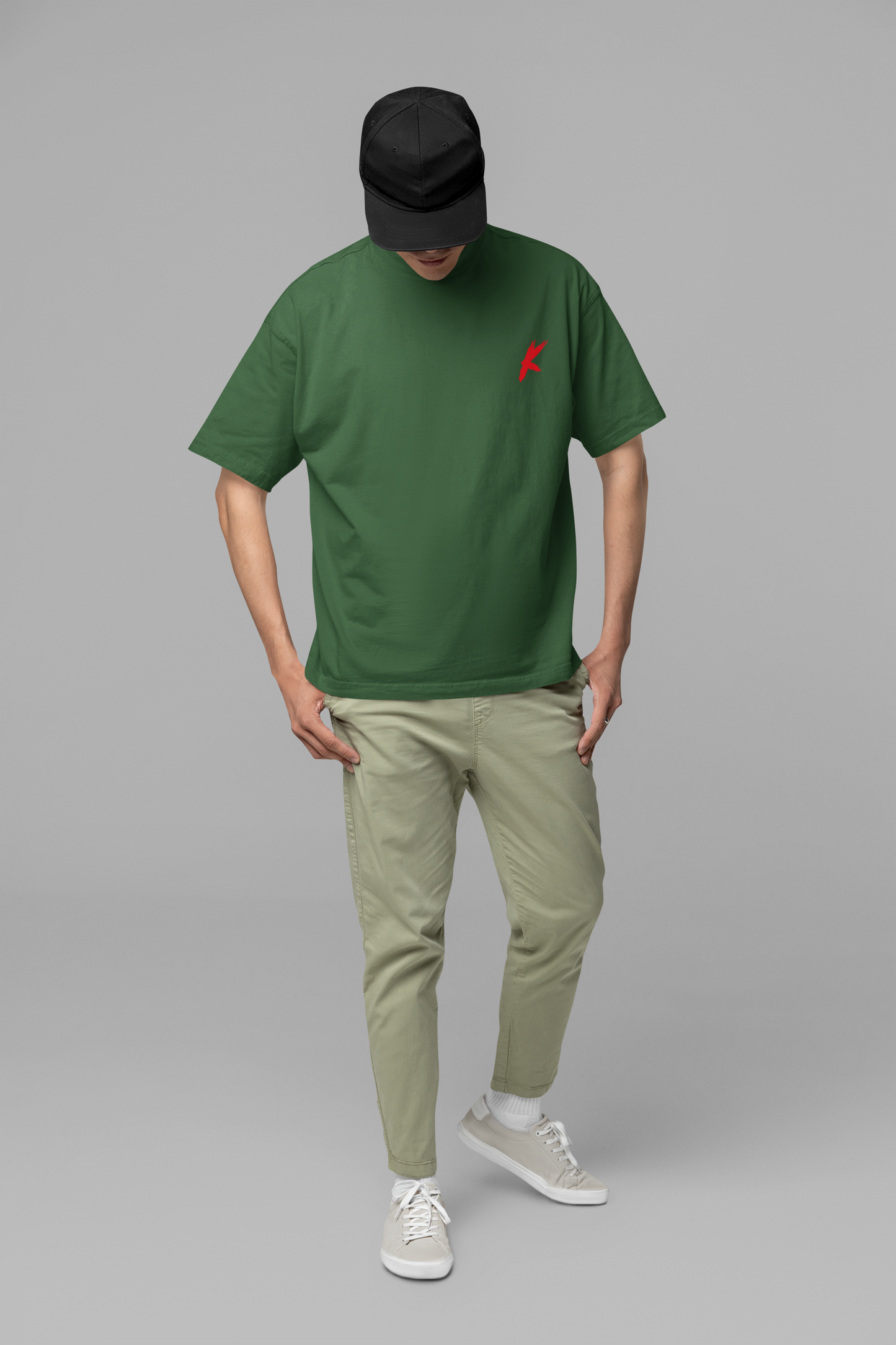 Green Pugster Oversized T-Shirt