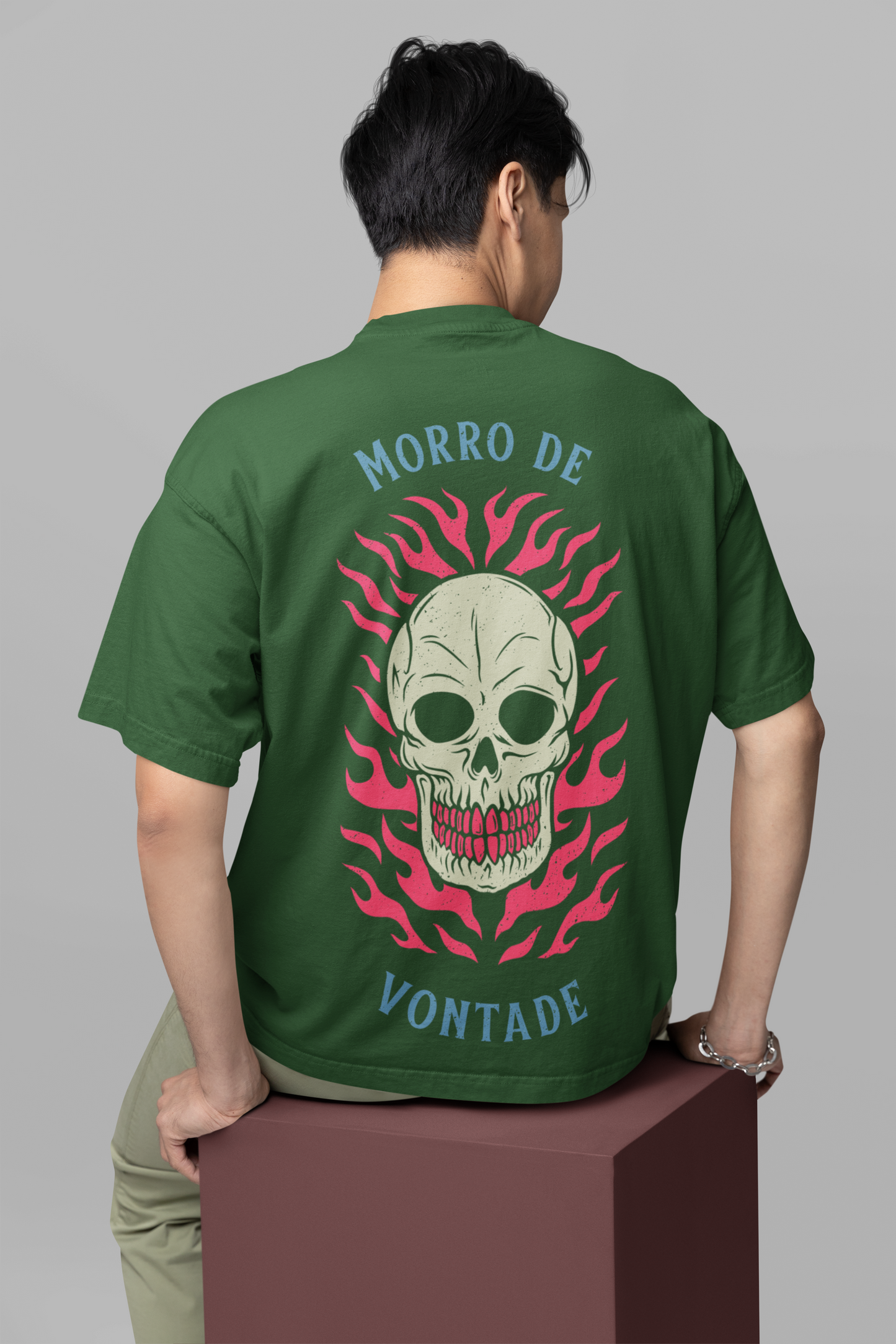 Morro De Vontade Green Oversized T-Shirt