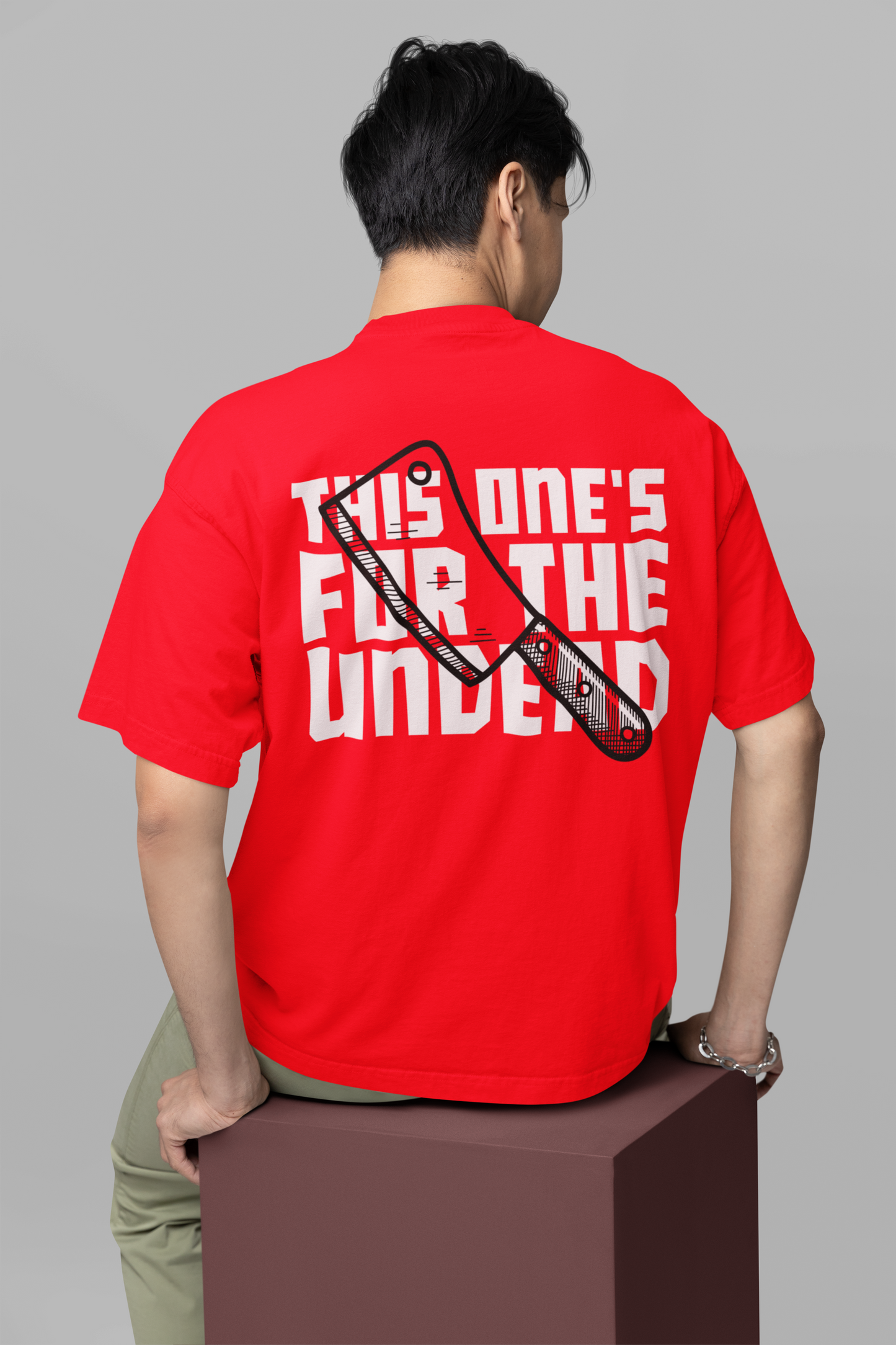 These Ones for Undead Red Oversized T-Shirt