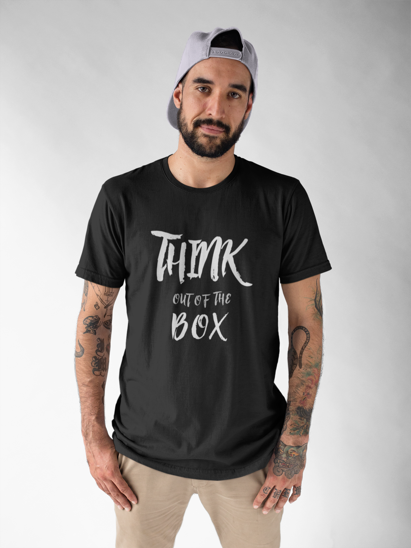Think-Out-Of-The-Box-Black-Regular-T-Shirt