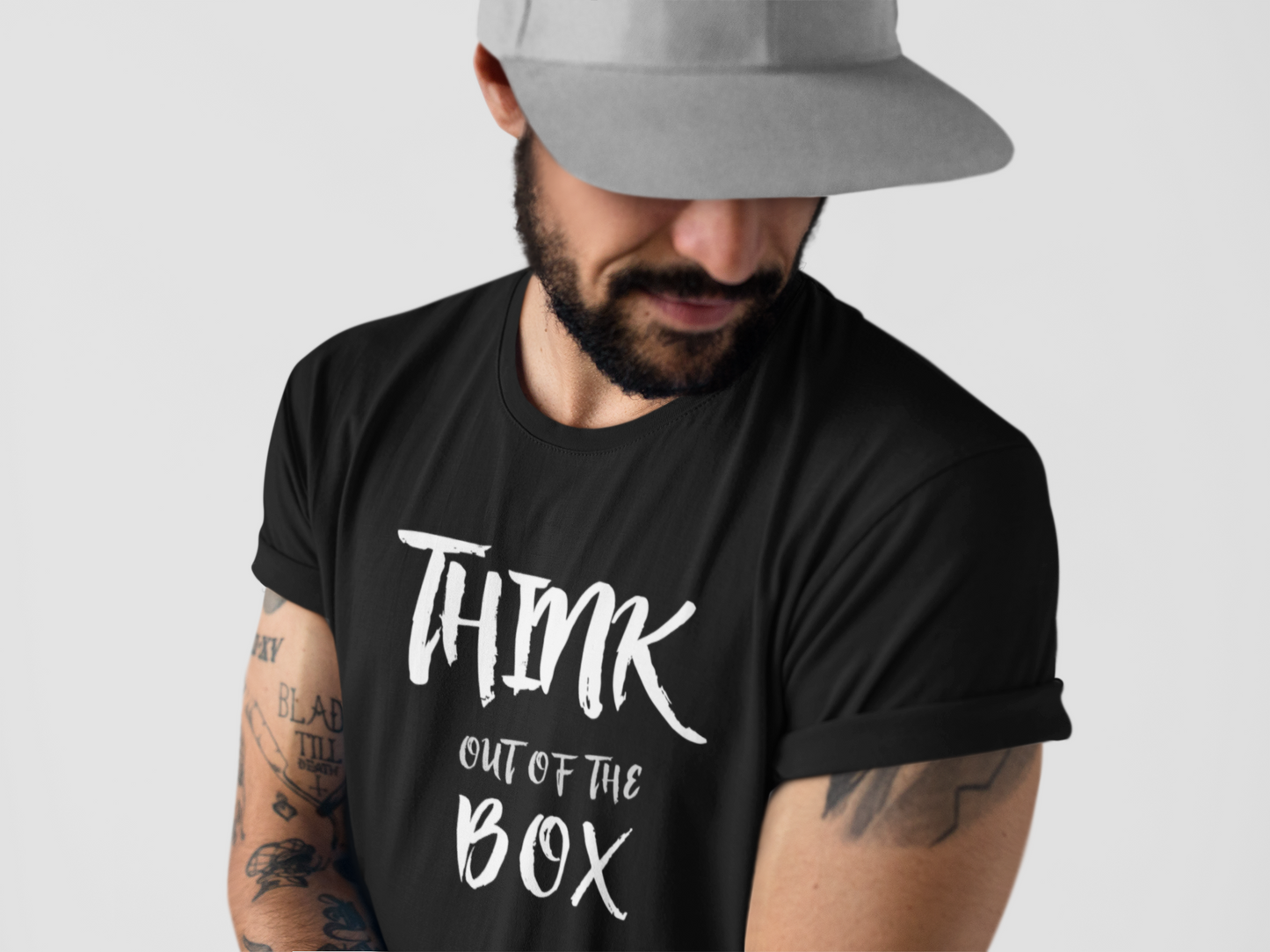Think Out Of The Box Black Regular T-Shirt