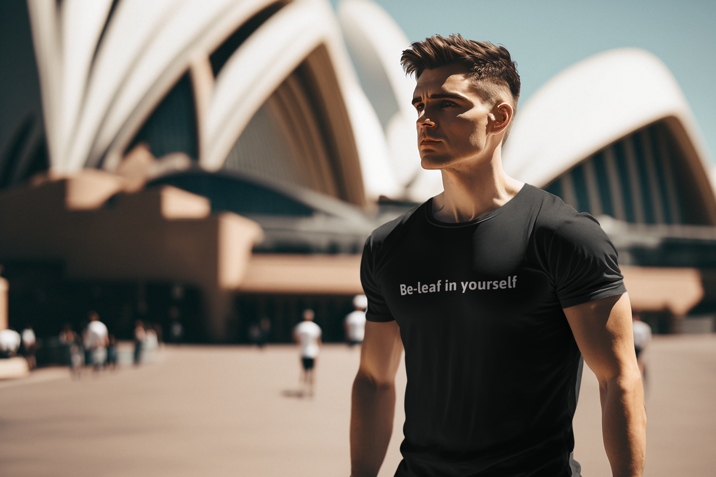 Black be leafe Life Style Regular T-Shirt