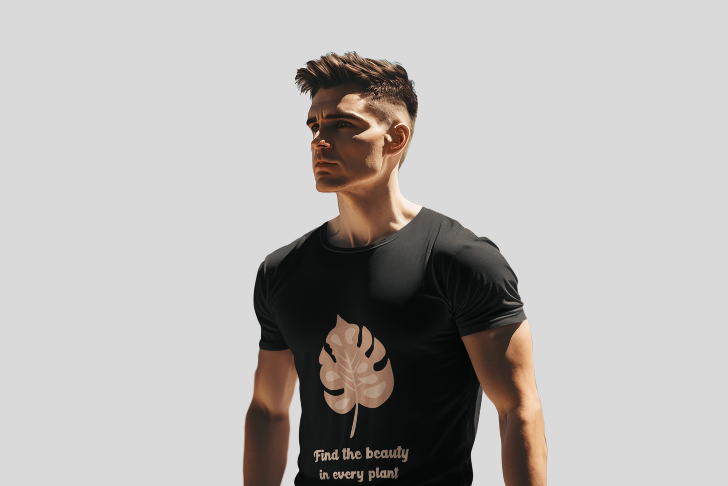 Black-FIND THE BEAUTY-life-style-regular-t-shirt