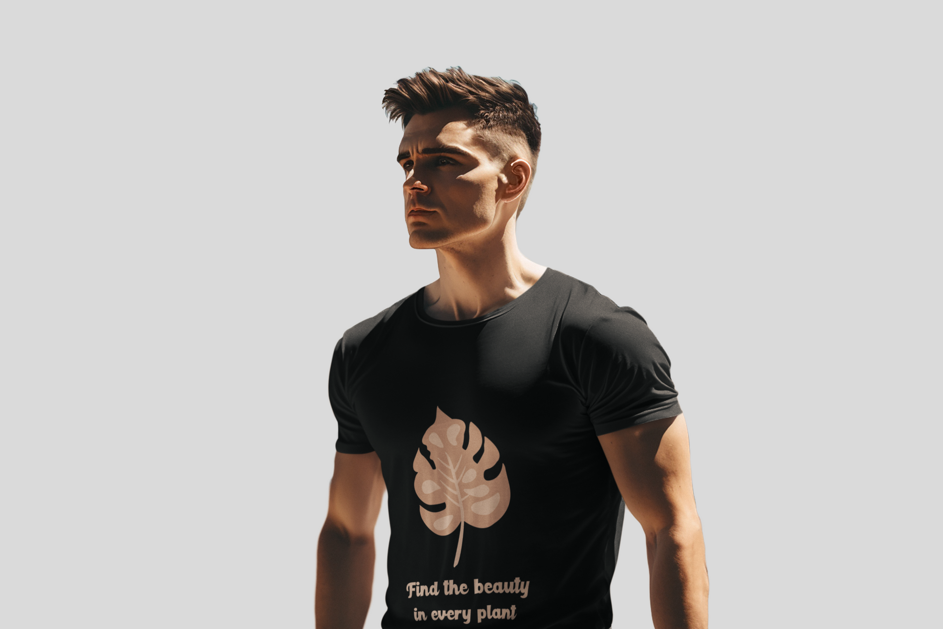 Black-FIND THE BEAUTY-life-style-regular-t-shirt