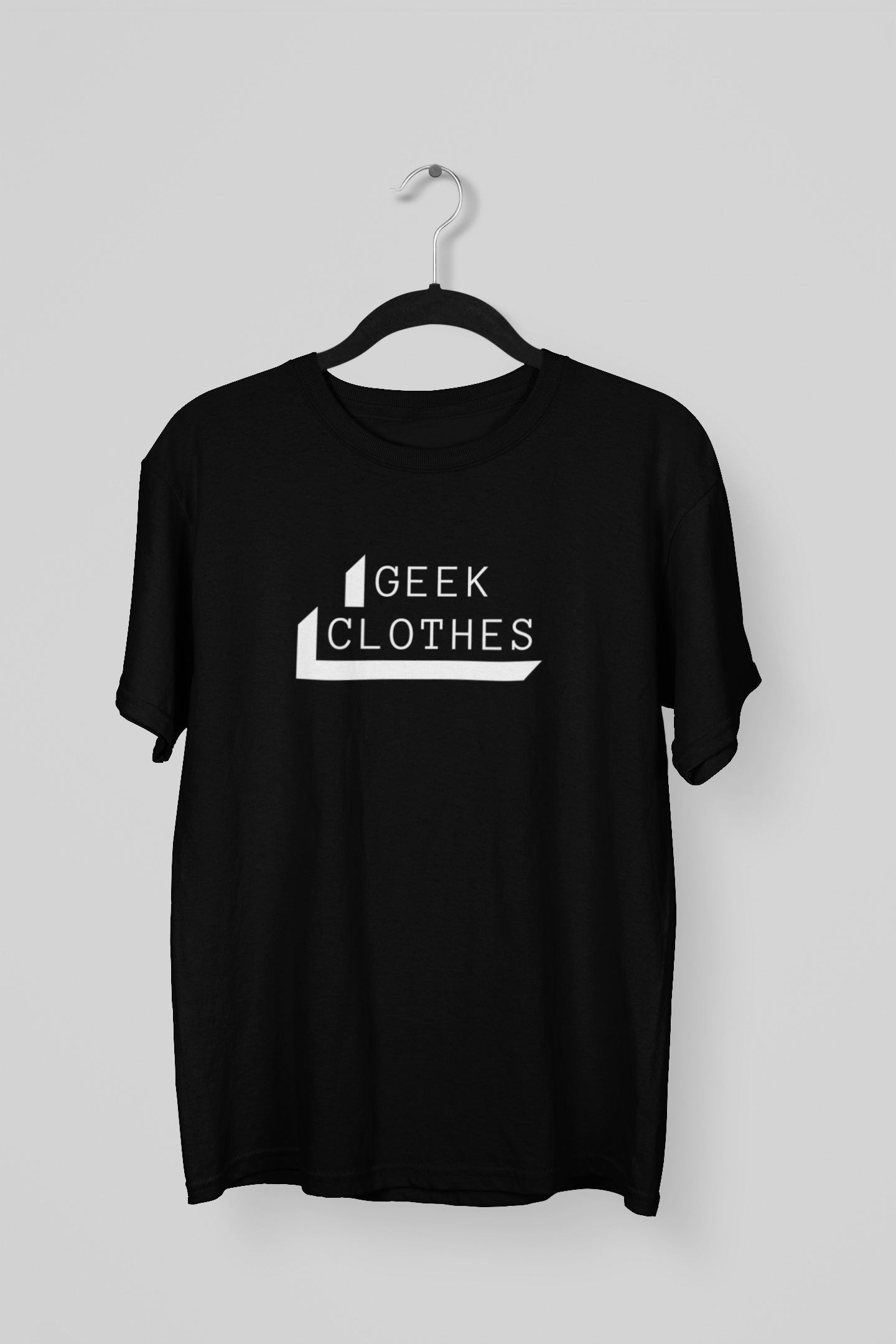 Black GEEK CLOTHING Life Style Regular T-Shirt