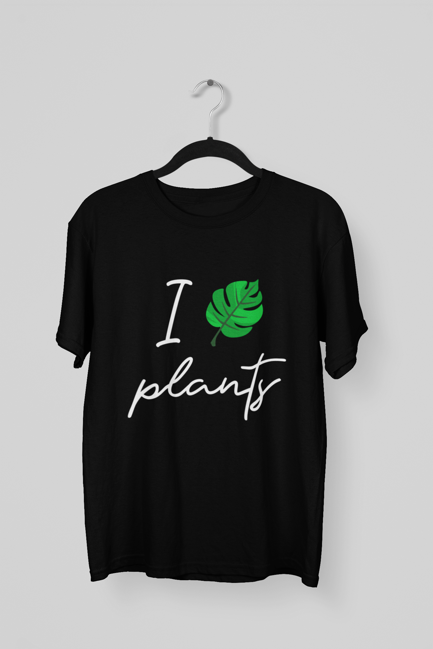 Black I PLANT Style Regular T-Shirt