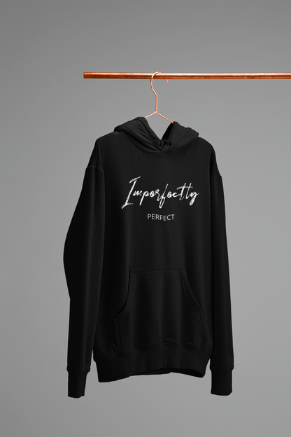 Imperfectly Perfect Black Men's Hoodie