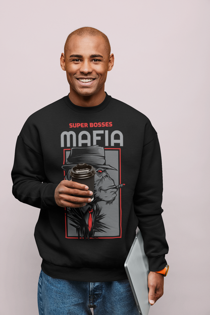 Super Bosses Mafia Black Sweatshirts