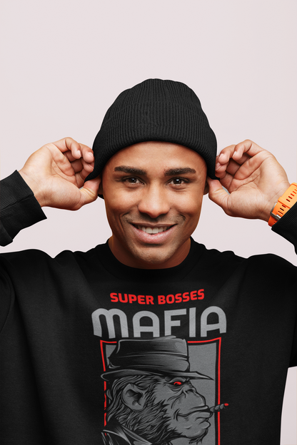 Super Bosses Mafia Black Sweatshirts