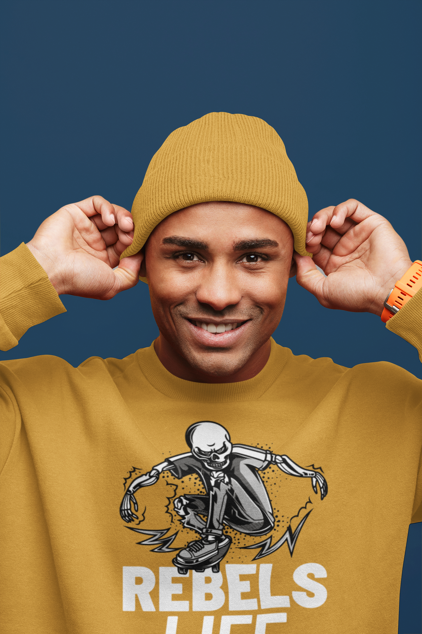 Rebels Life Mustard Yellow Sweatshirts