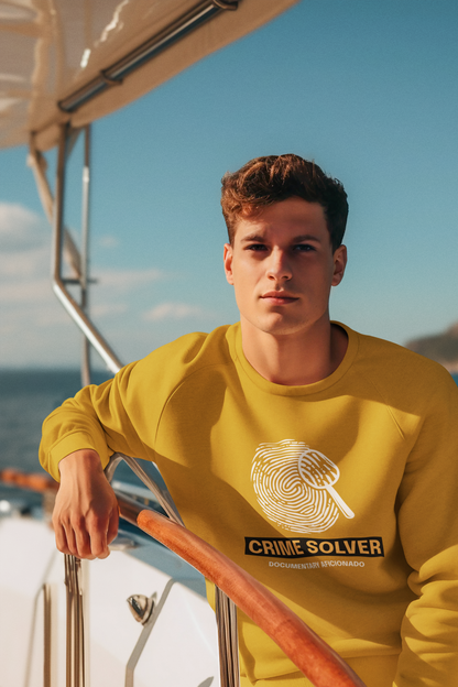 Crime Solver Men's Mustard Yellow Sweatshirt