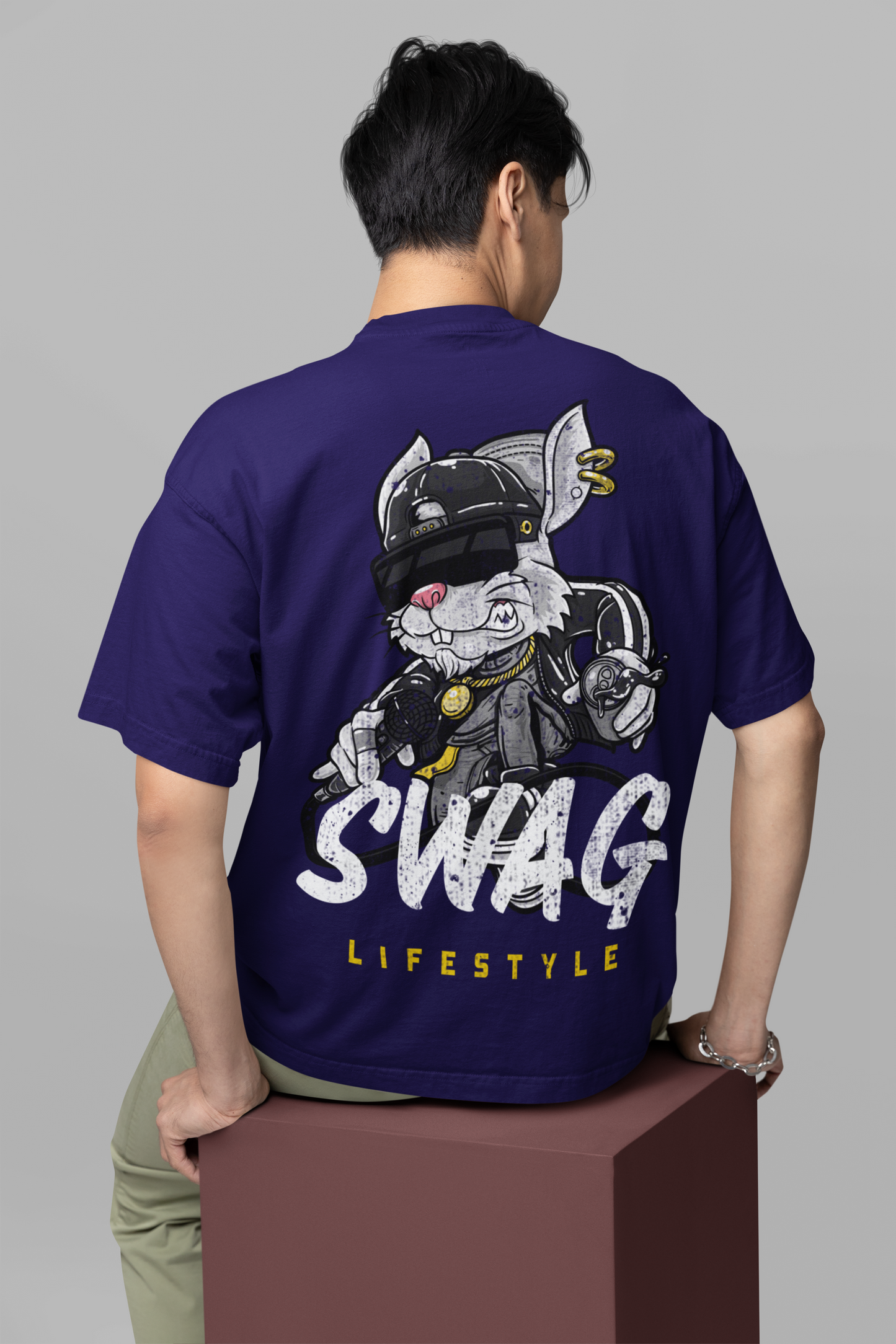 Blue Swag Lifestyle Oversized T-Shirt