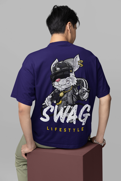 Blue Swag Lifestyle Oversized T-Shirt