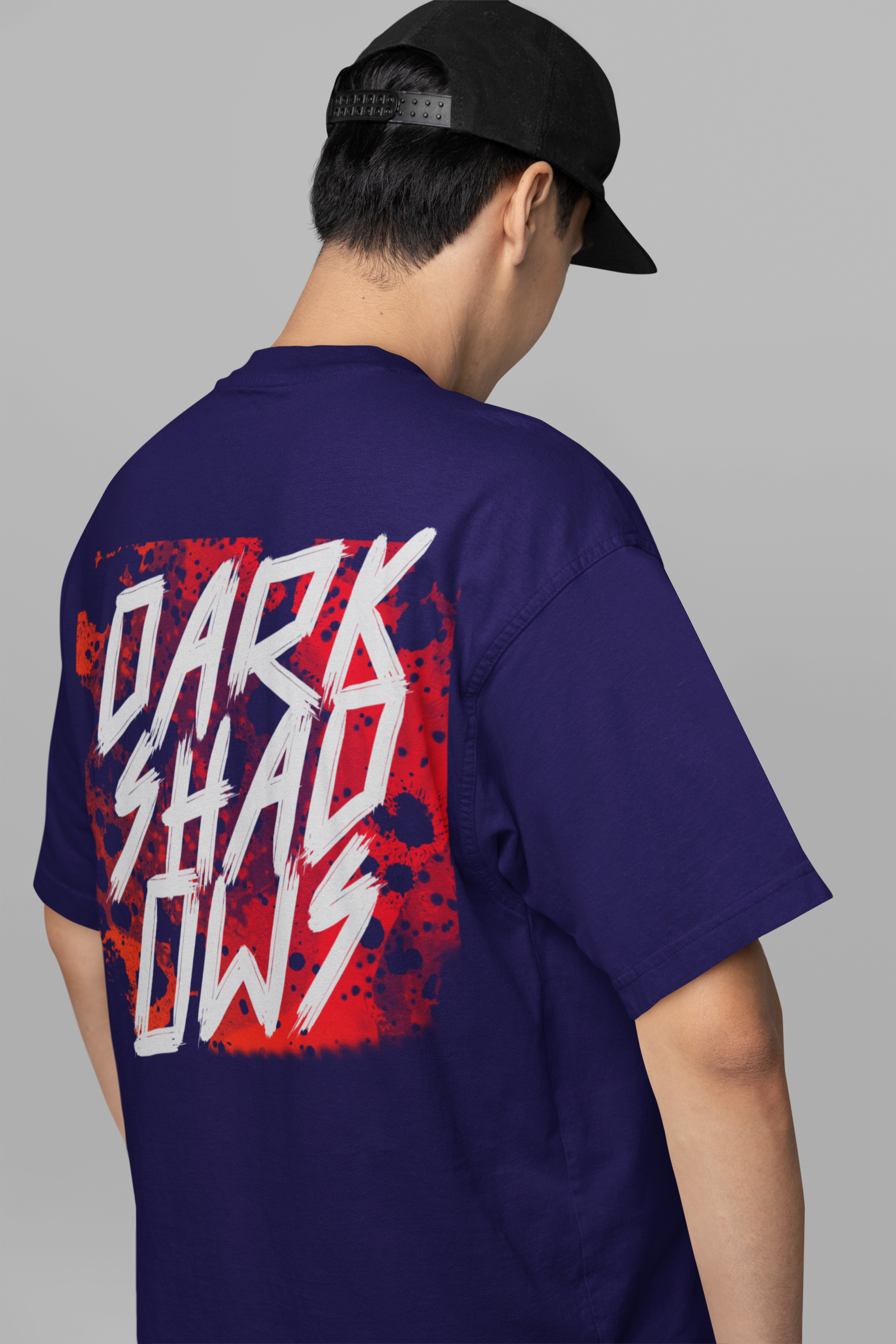 Dark Shadows Blue Oversized T-Shirt – Knitt