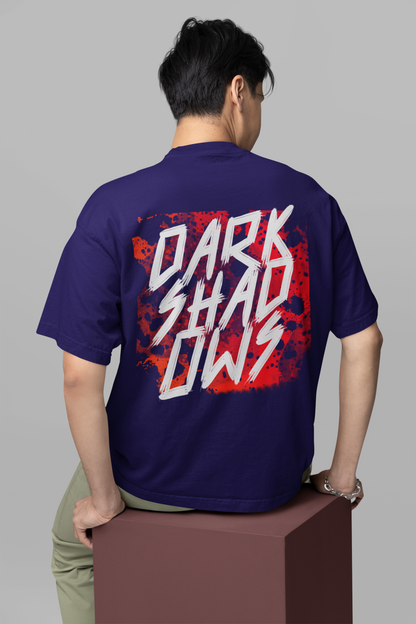 Dark Shadows Blue Oversized T-Shirt