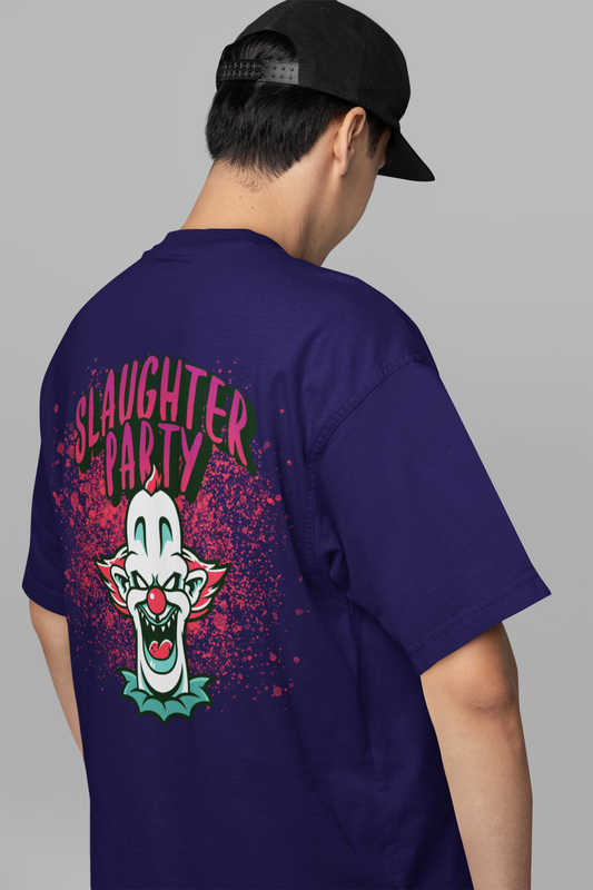 slayer-party-blue-oversized-t-shirt