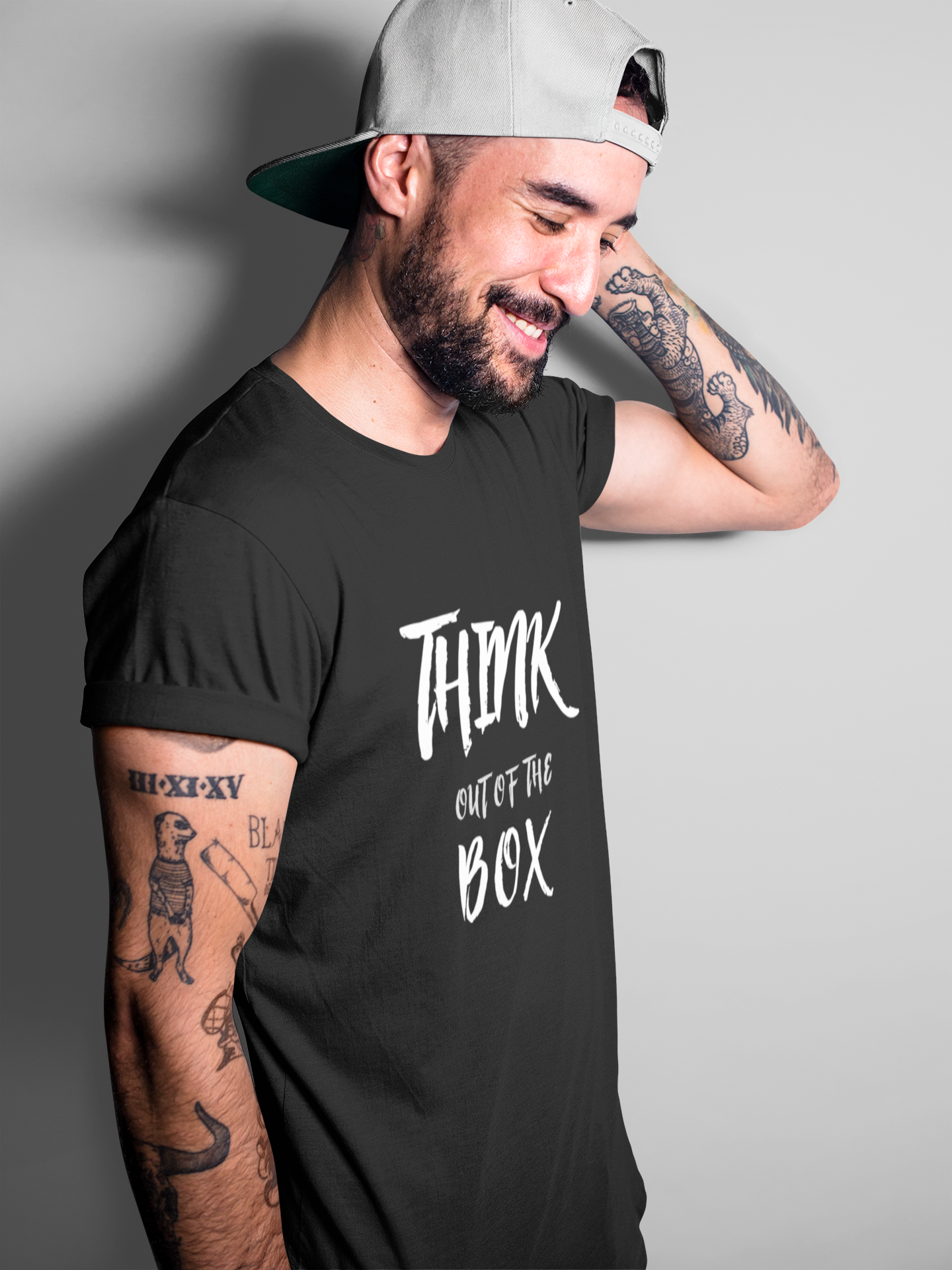 Think Out Of The Box Black Regular T-Shirt