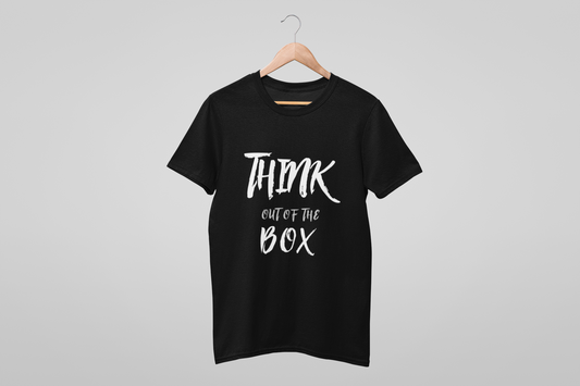 Think Out Of The Box Black Regular T-Shirt
