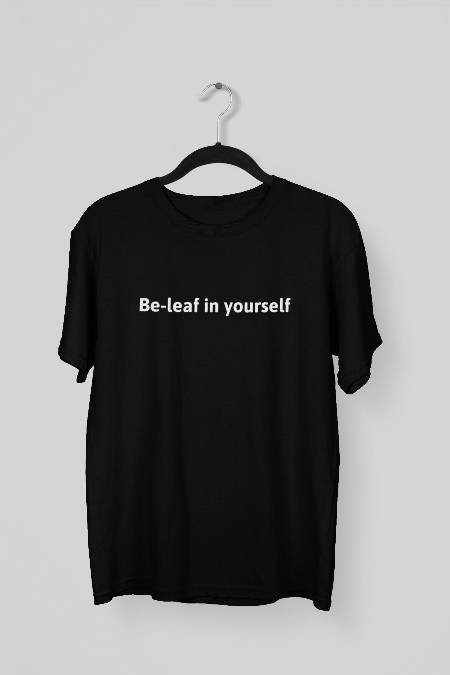 Black be leafe Life Style Regular T-Shirt