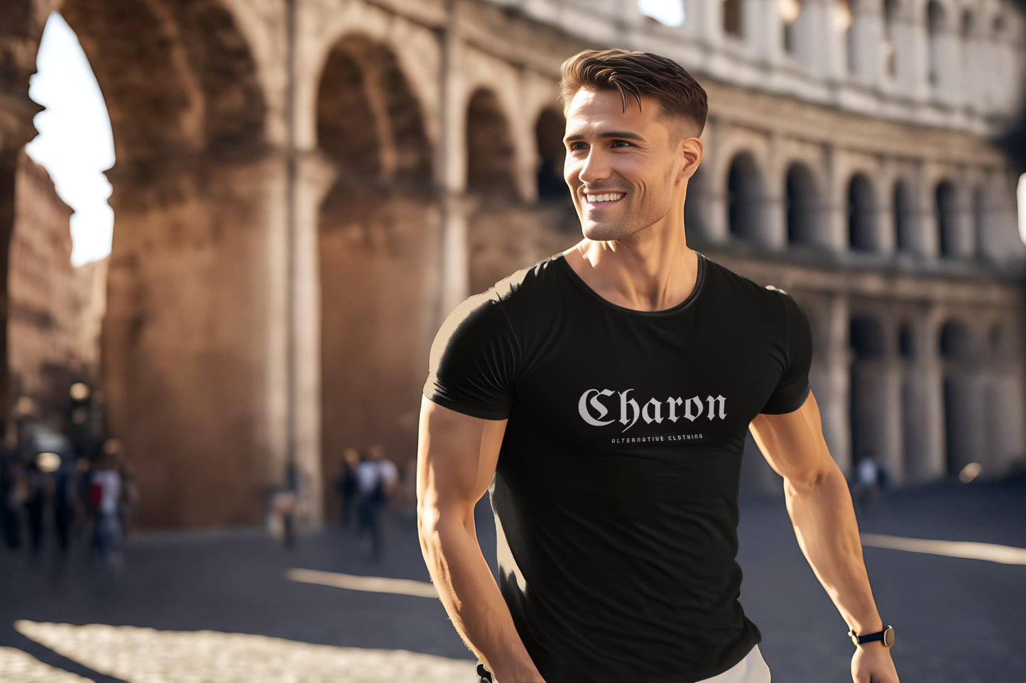 Black-CBARON-life-style-regular-t-shirt