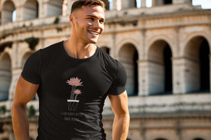 Black I LIKE PLANTS Life Style Regular T-Shirt